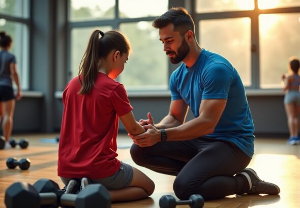 Comment réagir efficacement en cas de blessure d'un élève pendant une séance de coaching personnalisé ?